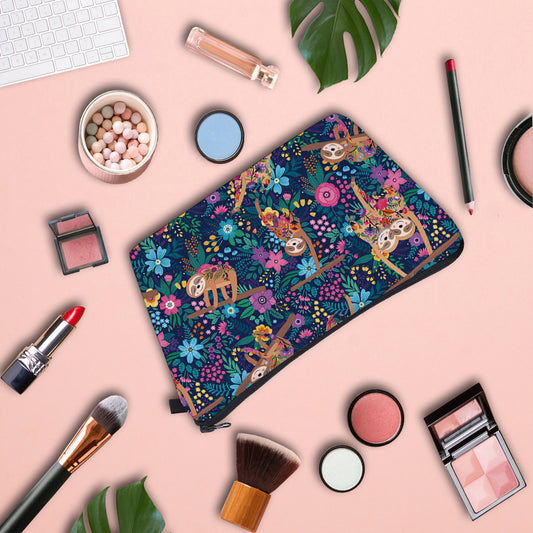 Women Cosmetic Bag Sloth pattern Digital Printing Toiletry bag For Travel organizer Makeup Bag