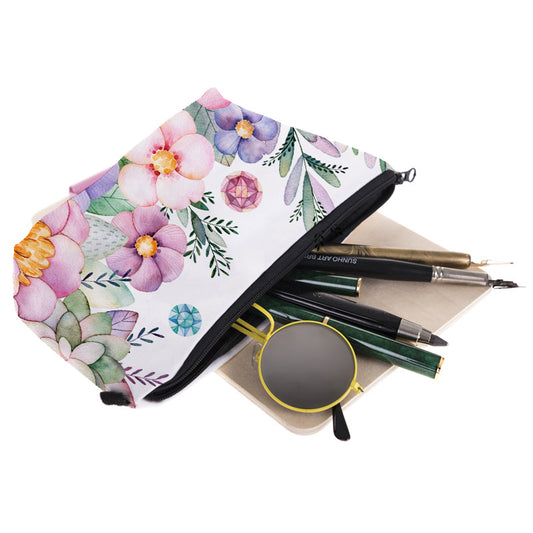 Cosmetic organizer bag make up Flowers 3D printing Cosmetic Bag Fashion Women Brand makeup bag