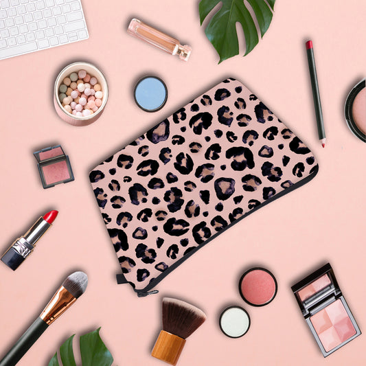 Water Resistant Makeup bag Printing Leopard Cosmetic Bag Organizer Bag Women Multifunction Beauty Bag